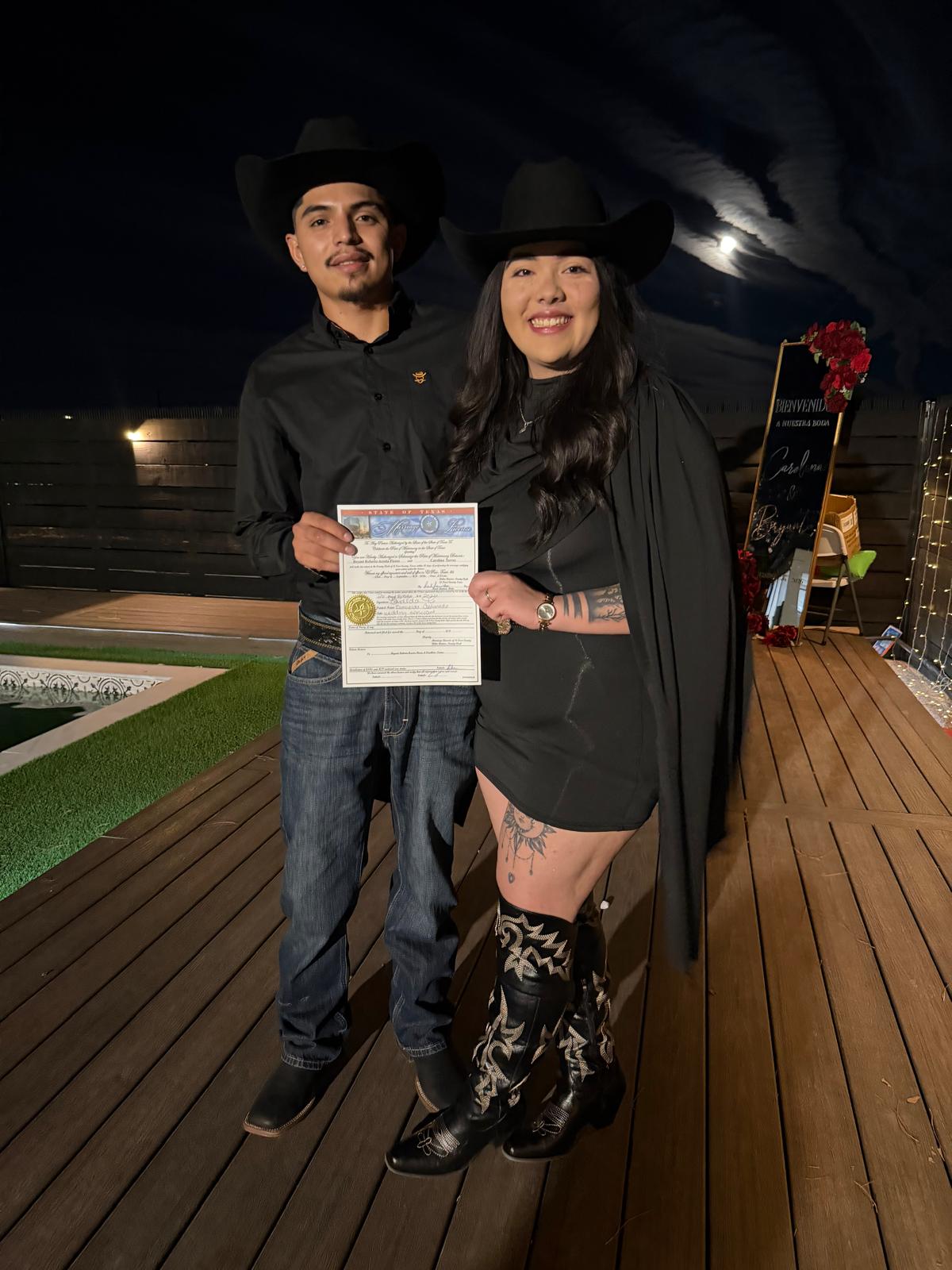 Licencia de matrimonio de Texas